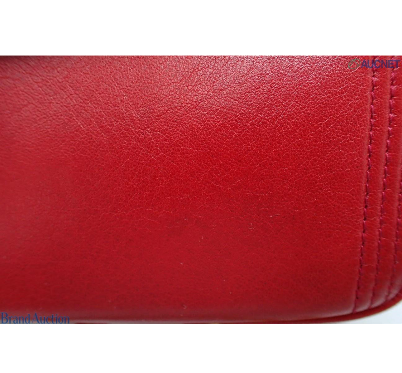 Pre-Owned Chanel Vintage Coco Mark Small Fringe Lambskin Leather Camera Bag (Red)