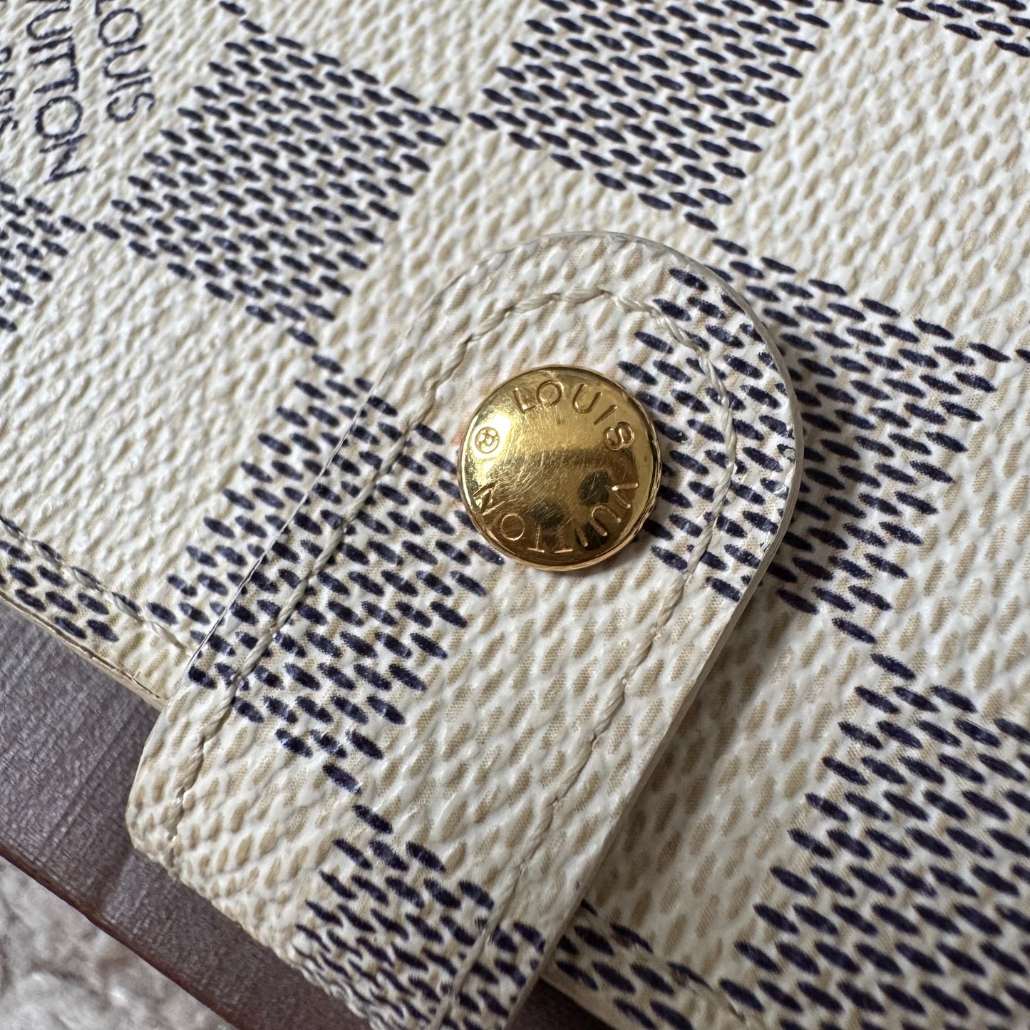 Pre-owned Louis Vuitton Small Day Agenda Damier Azur LOU.S.1284