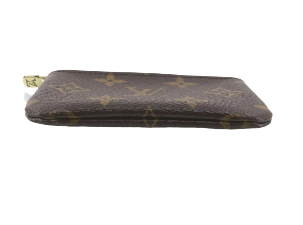Preowned Louis Vuitton Pochette Cle Monogram Canvas Card Holder Missing Key Hook-LOU.S.1088