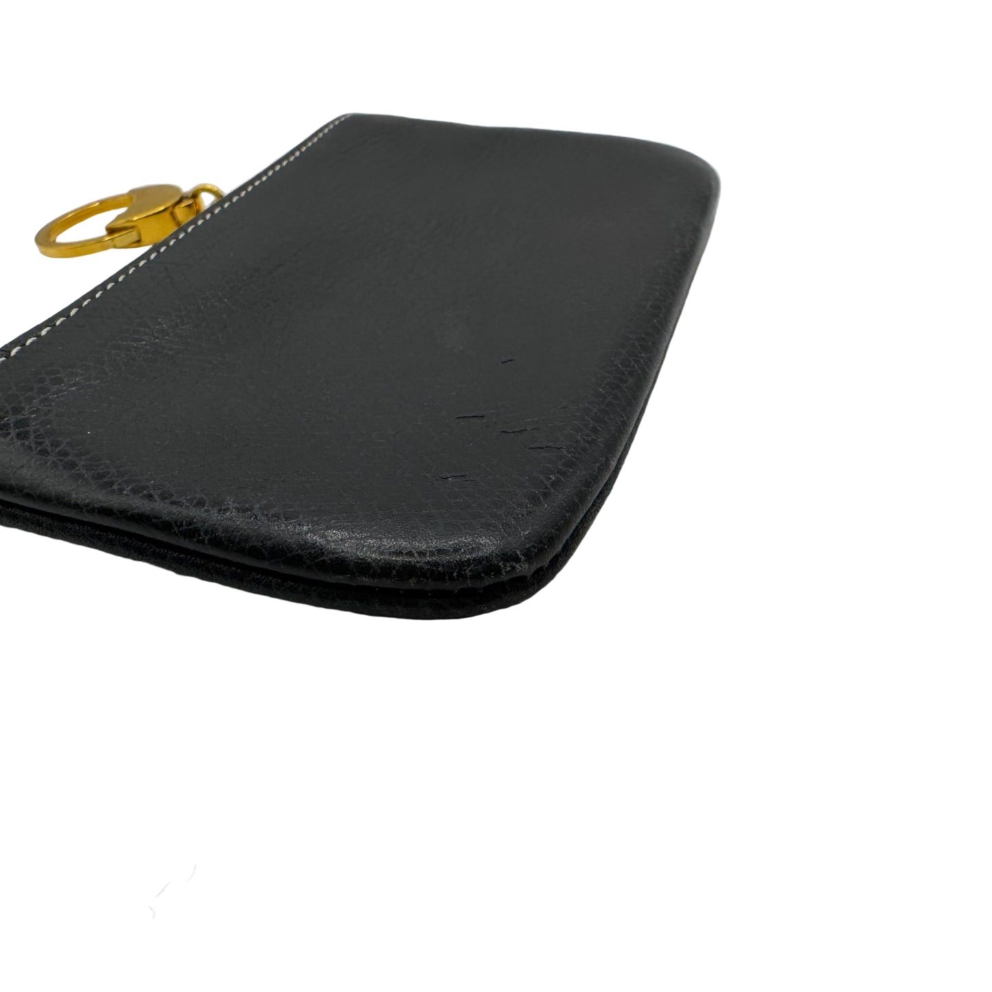 Pre-Owned Loewe Card and Coin Leather Pouch (Navy) LOE.S.1000