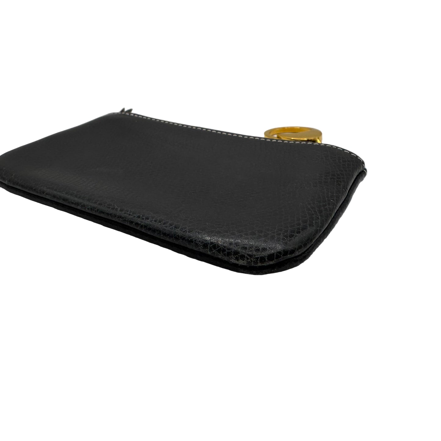 Pre-Owned Loewe Card and Coin Leather Pouch (Navy) LOE.S.1000