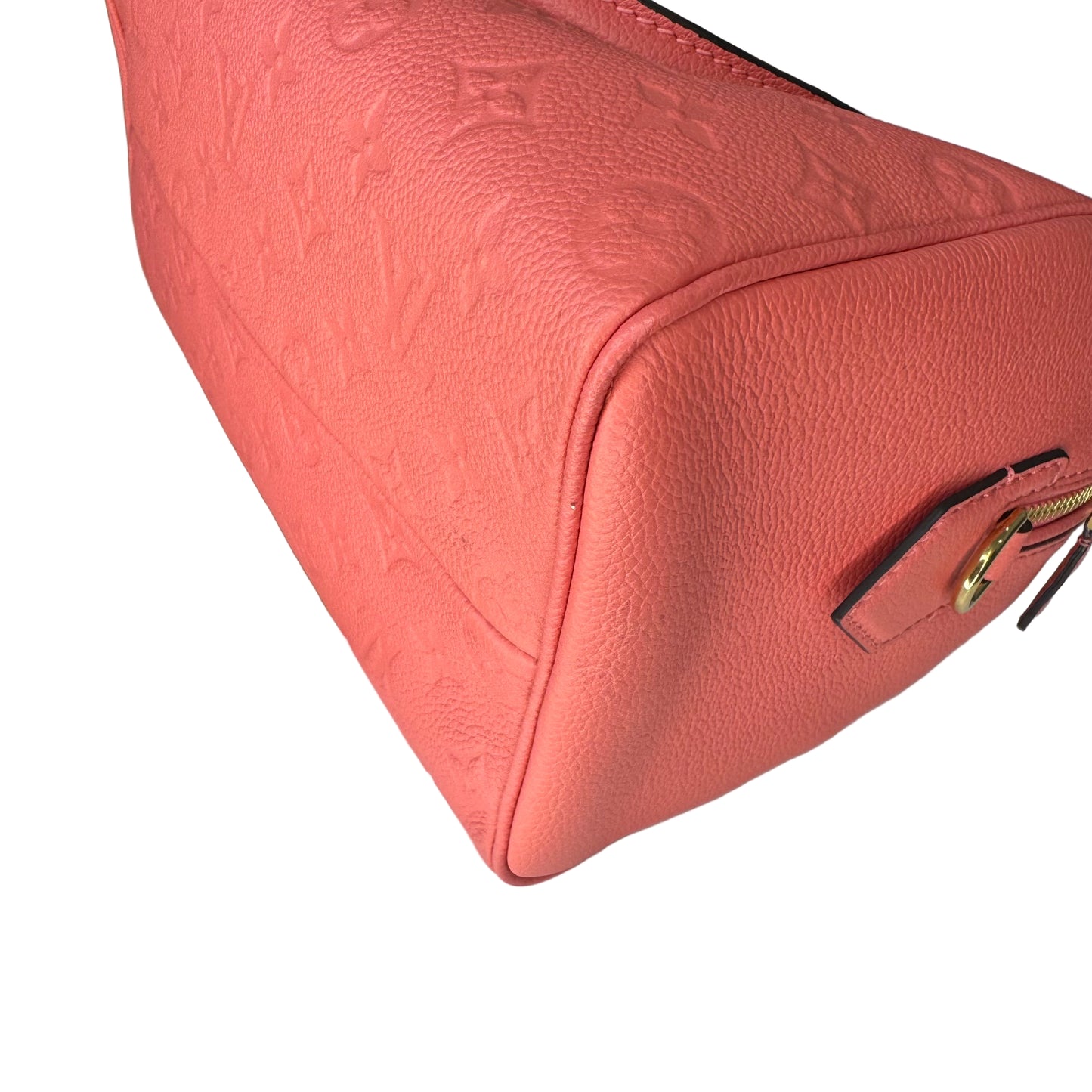 Pre-Owned Louis Vuitton Speedy 25 Empreinte Leather Bandolier Crossbody (Pink) LOU.B.1095