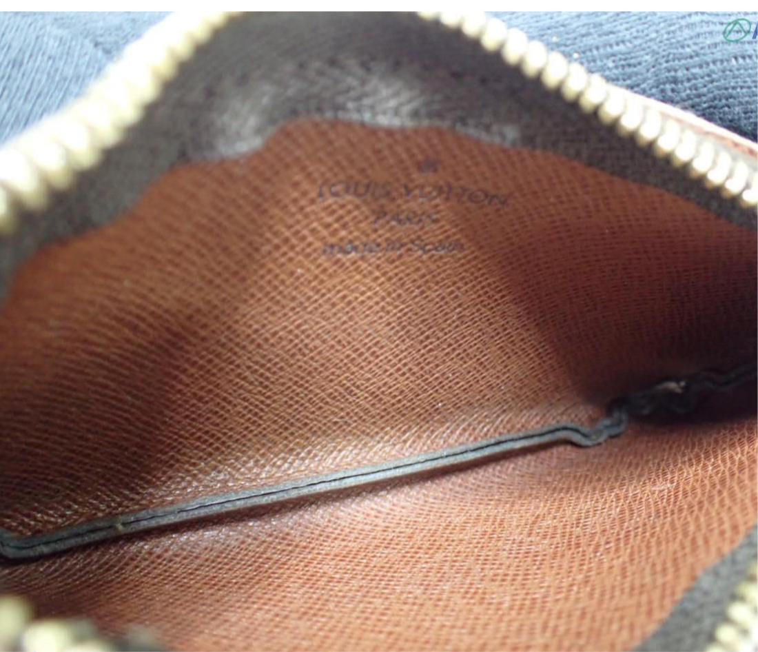 Preowned Louis Vuitton Pochette Cle Monogram Canvas Card Holder Missing Key Hook-LOU.S.1088