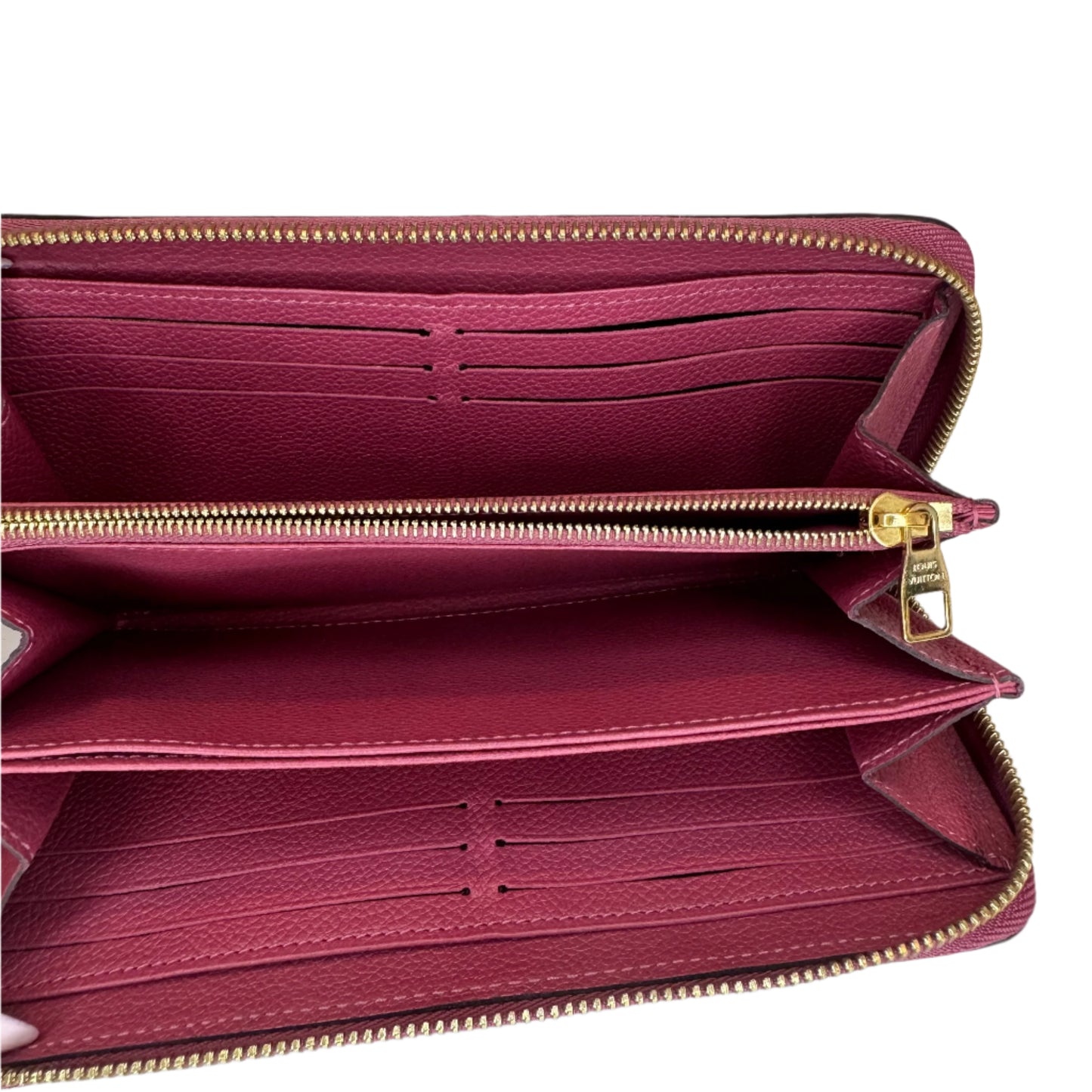 Pre-Owned Louis Vuitton Zippy Long Empreinte Leather Wallet (Rose Pink)