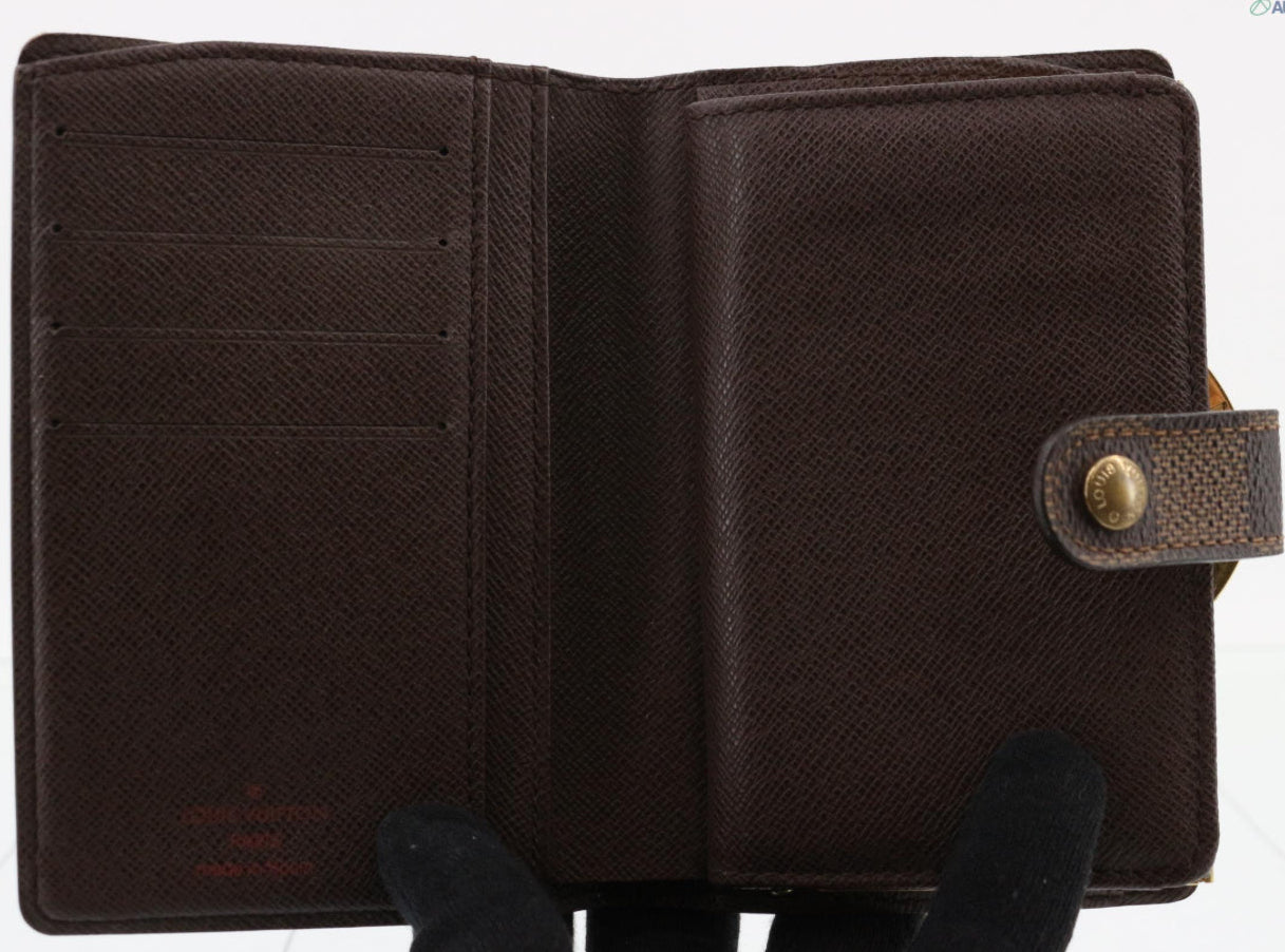 Pre-Owned Louis Vuitton Portefeuille Viennois Damier Ebene Coated Canvas Wallet LOU.S.1149