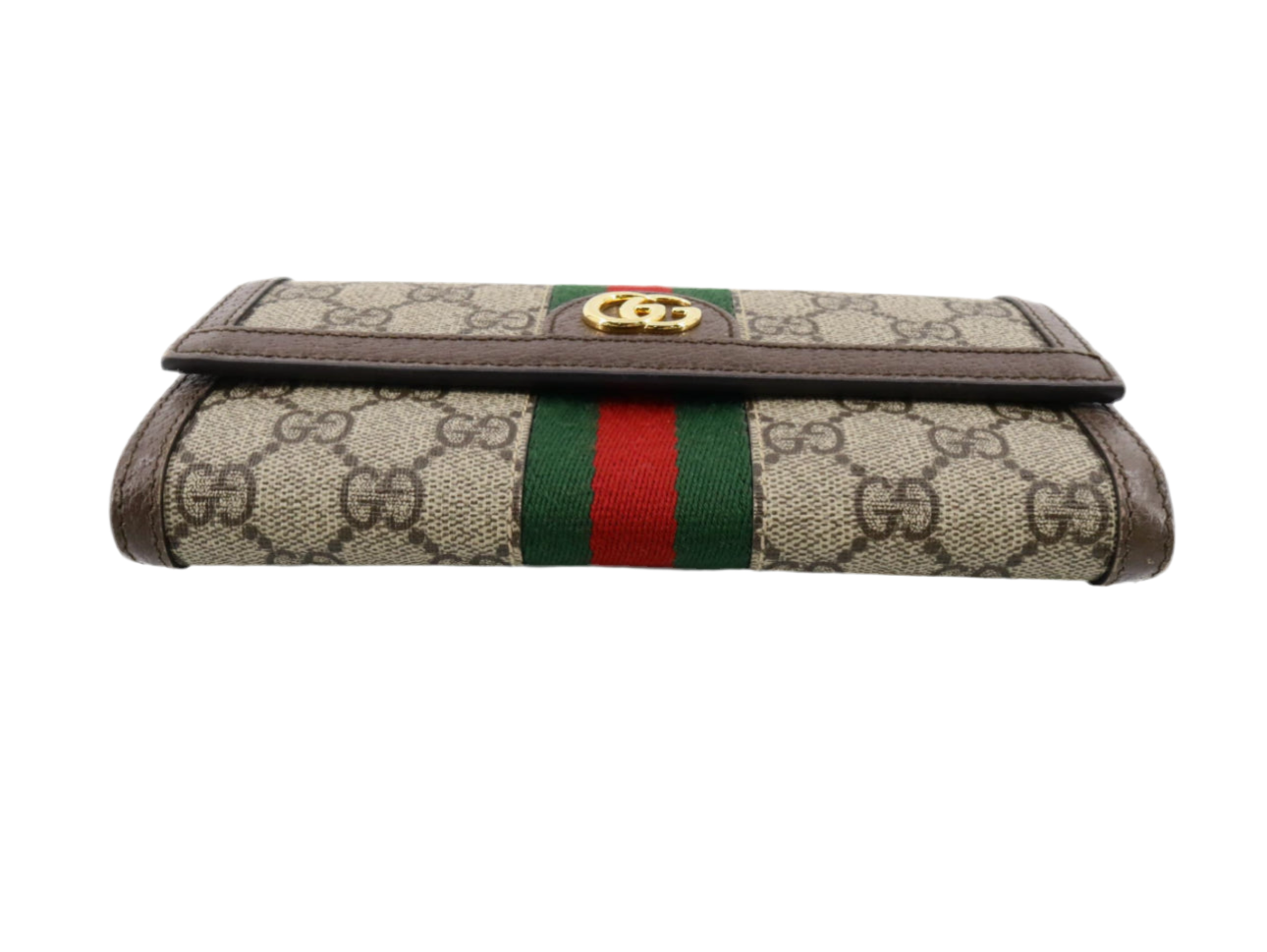 Pre-Owned Gucci Ophedia Continental GG Supreme Long Wallet
