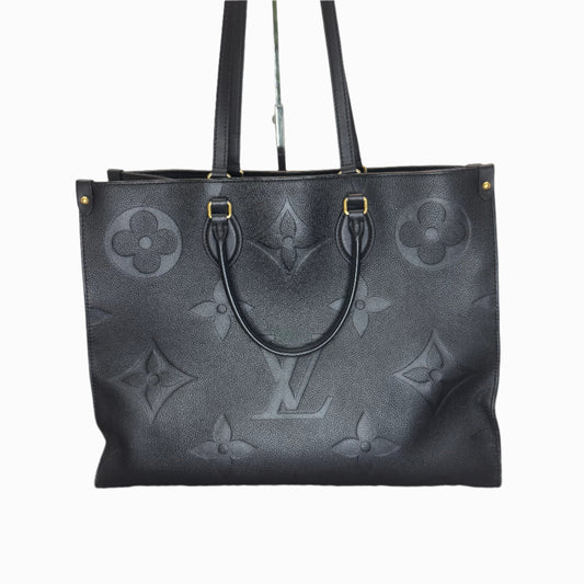 Pre-Owned Louis Vuitton OnTheGo GM Empreinte Leather Tote (Black)