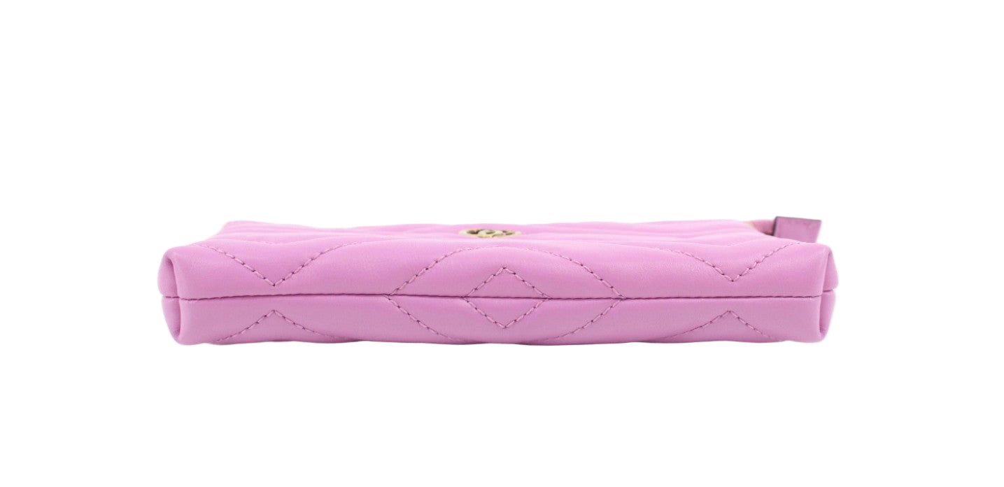 Pre-Owned Gucci Mini GG Marmont Chain Matlasse Shoulder Bag (Candy Mousse) GUC.B.1037