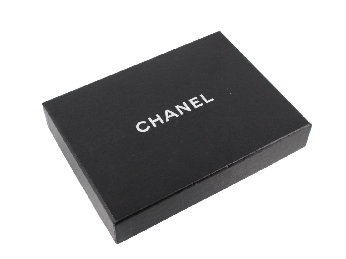 Pre-Owned Chanel Trifold Coco Mark Medium Wallet Caviar Leather (Black) CHA.S.1011