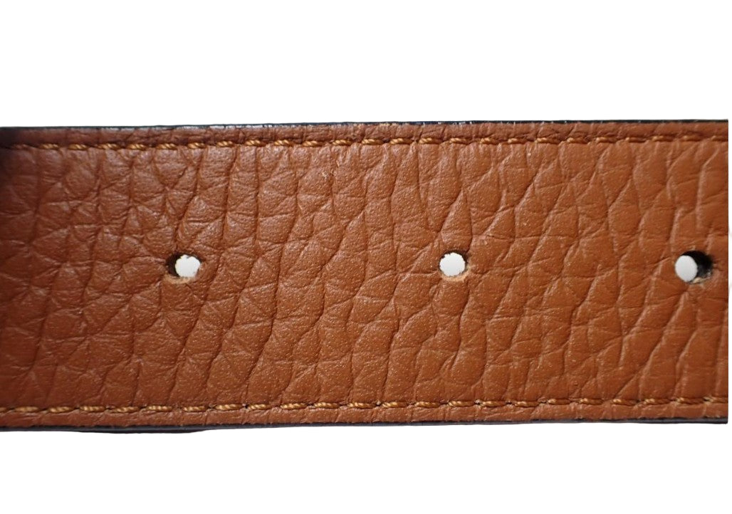 Pre-Owned Louis Vuitton Santour Tan & Black Reversable Belt 30mm LOU.A.1012