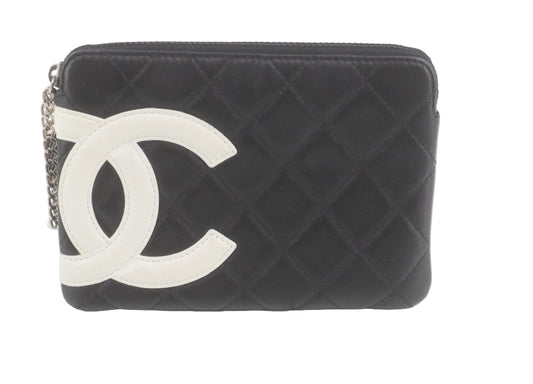 Pre-Owned Chanel Small Cambon Line Leather Pouch CHA.S.1012