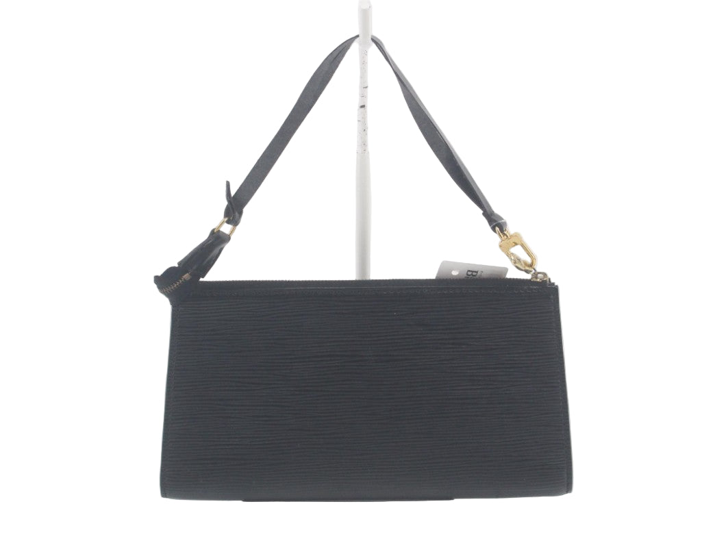 Pre-Owned Louis Vuitton Pochette Accessories Epi Leather Shoulder Bag (Black) LOU.B.1097