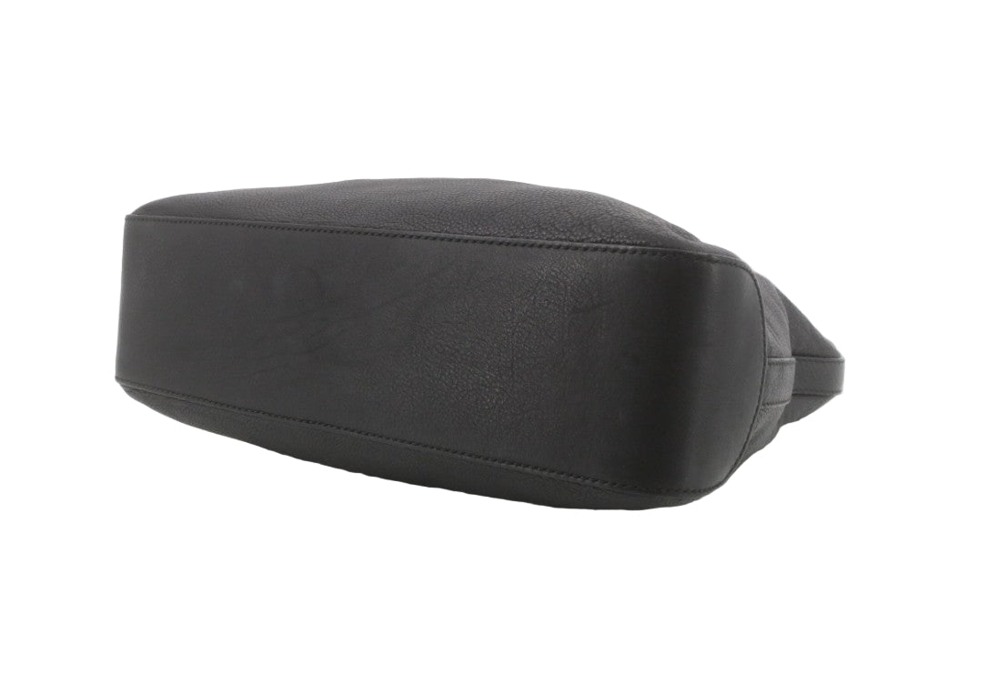 Pre-Owned Gucci Leather Marrakech Woven Shoulder Bag (Black) GUC.B.1040