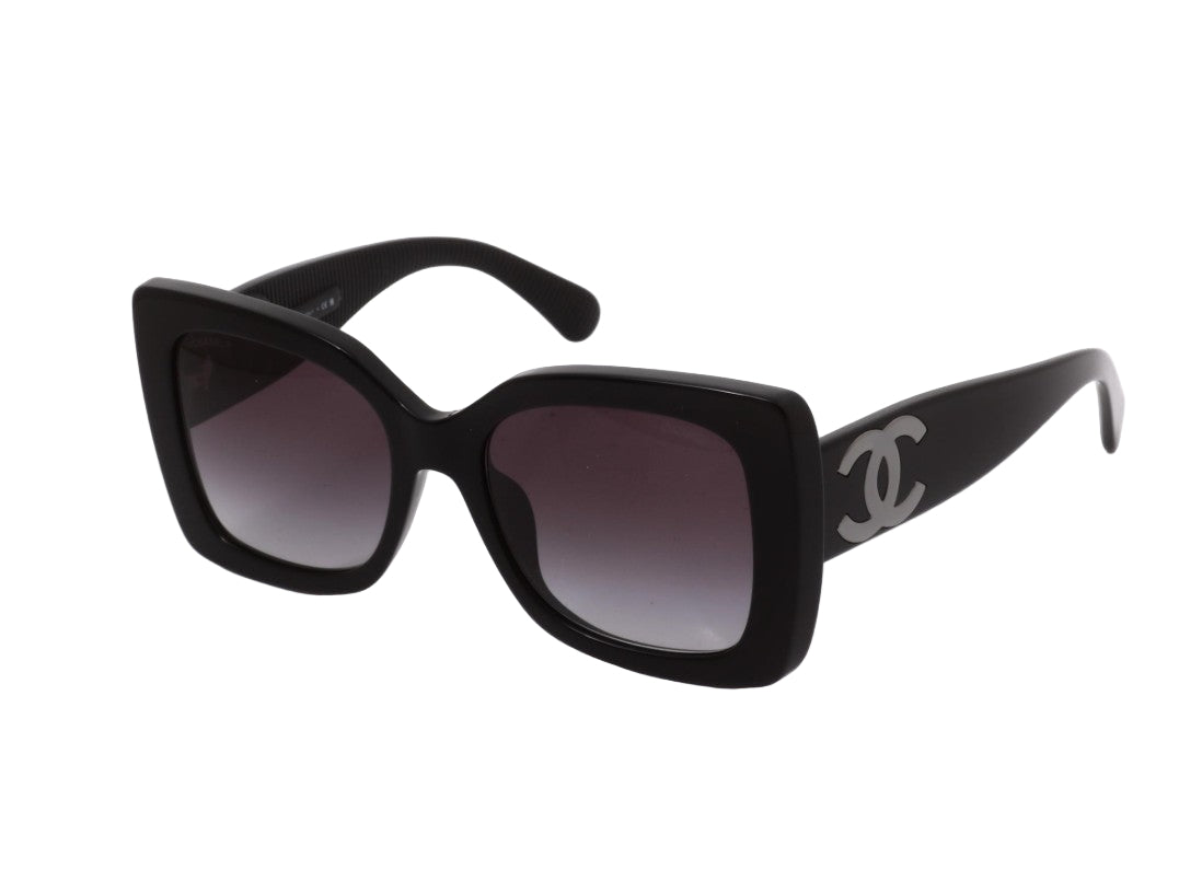 Pre-Owned Chanel Coco Square Sunglasses (Black) CHA.A.1008