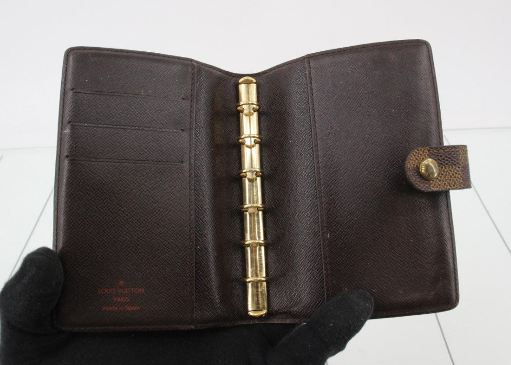 Pre-Owned Louis Vuitton Agenda Small Damier Ebene Coated Canvas-LOU.S.1191