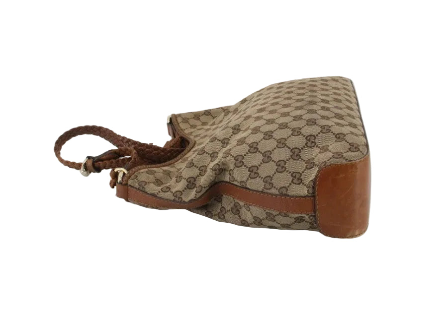 Pre-Owned Gucci GG Canvas Marrakech Woven Shoulder Bag GUC.B.1055