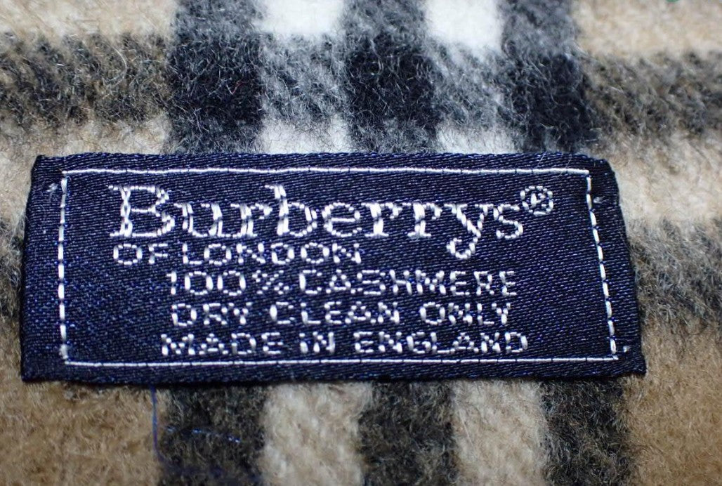 Pre-Owned Burberry Cashmere Classic Check Scarf BUR.A.1008