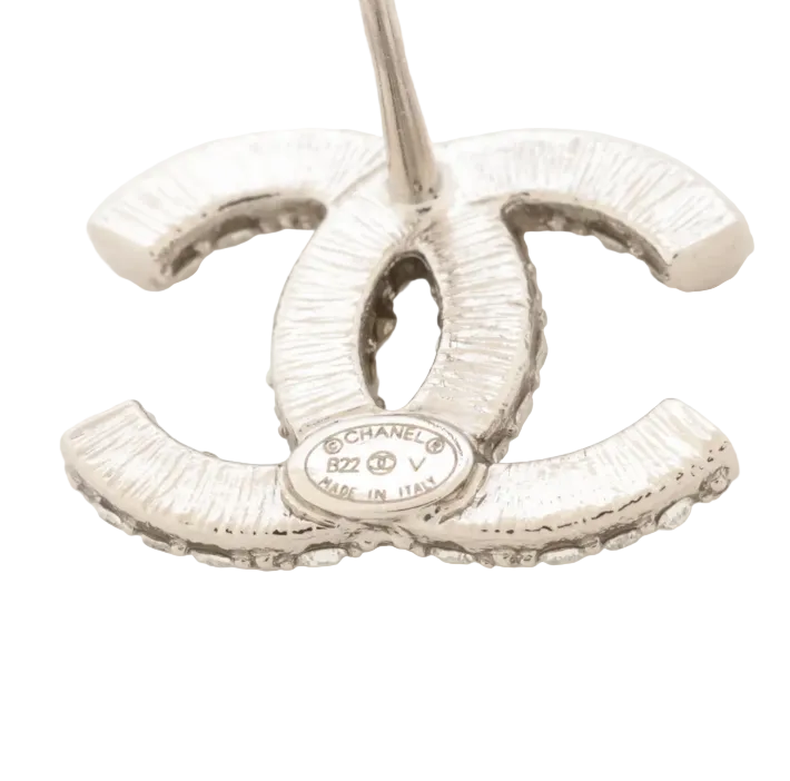 Pre-Owned Chanel 2022 CC Mini Stone Pierced Earrings CHA.J.1146