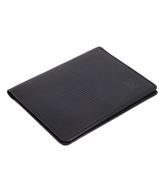 Pre-Owned Louis Vuitton Porto 2 Cult Vertical Epi Leather Card Holder (Black) LOU.S.1136