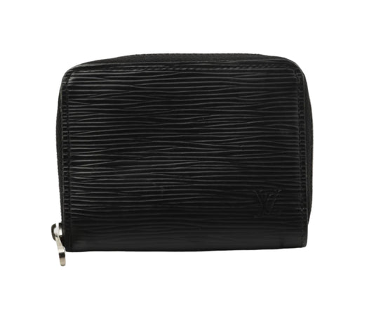 Pre-owned Louis Vuitton Zippy Coin Purse Epi Leather Wallet (Black)-LOU.S.1077