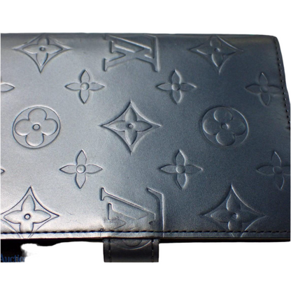 Preowned Louis Vuitton Small Day Agenda Matte Monogram Leather (Blue)-LOU.S.1091