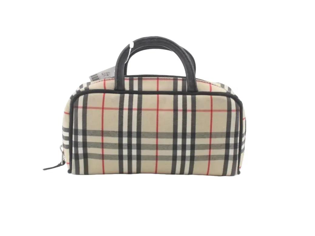 Pre-Owned Burberry 20cm Nova Check Boston Bag BUR.B.1040