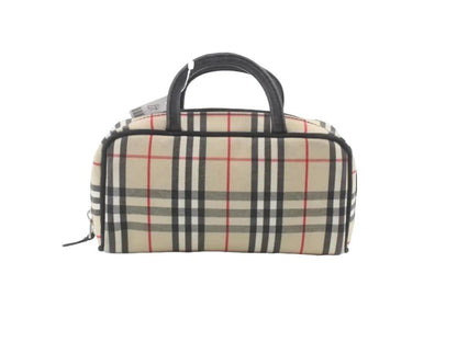 Pre-Owned Burberry 20cm Nova Check Boston Bag BUR.B.1040