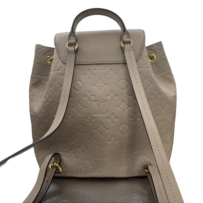 Pre-Owned Louis Vuitton Montsouris Empreinte Leather Backpack (Turtle Dove) LOU.B.1099