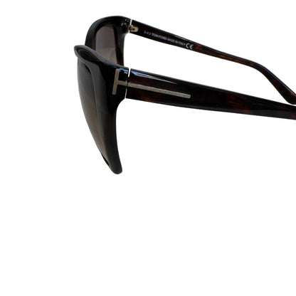 Pre-Owned Tom Ford Carli Cat Eye Sunglasses (Brown) TOM.A.1000