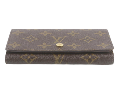 Pre-Owned Louis Vuitton Porte Monnaie Tresor Monogram Classic Bifold Wallet LOU.S.1117