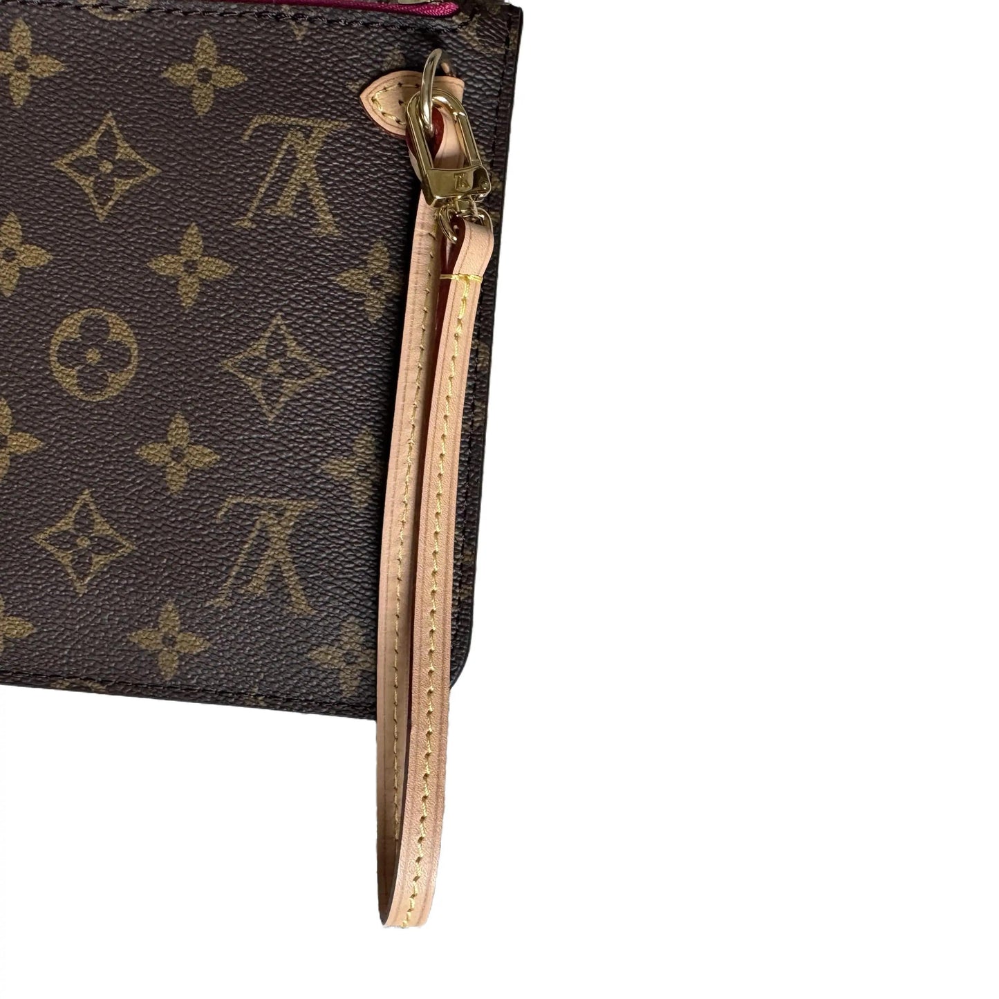 Pre-Owned Louis Vuitton Neverfull GM Monogram w/ Fuchsia Pink Interior Clutch LOU.B.1180