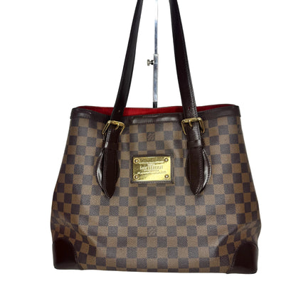 Pre-Owned Louis Vuitton Hampstead MM Damier Ebene Coated Canvas Tote LOU.B.1165