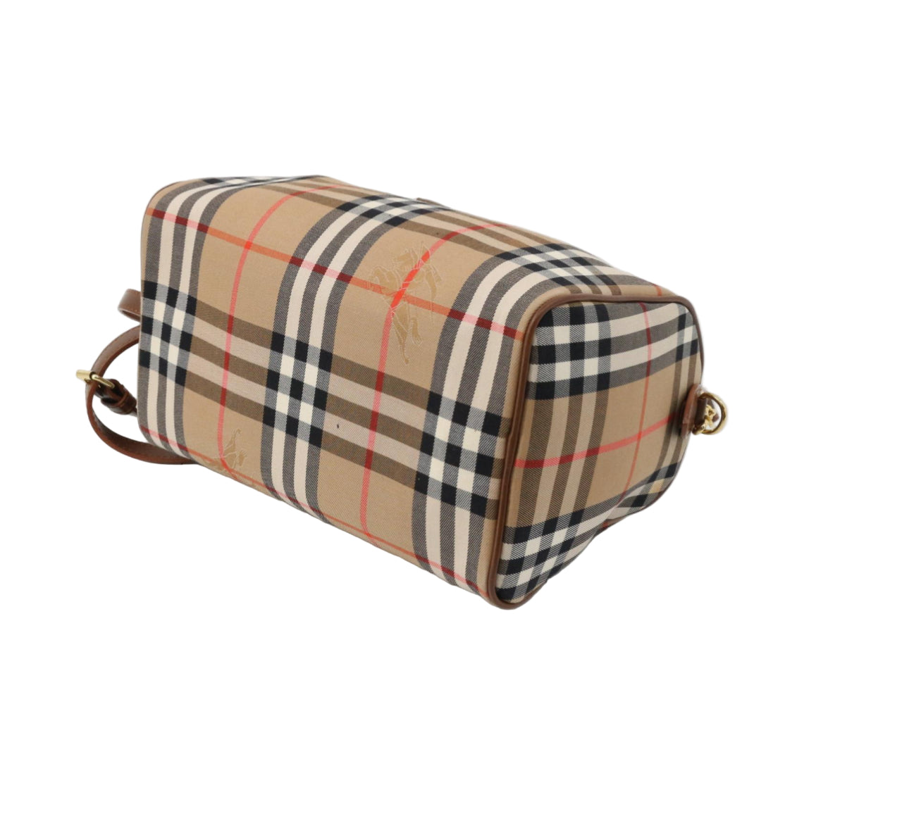 Pre-Owned Burberry Boston Haymark Check Top Handle with Strap BUR.B.1017