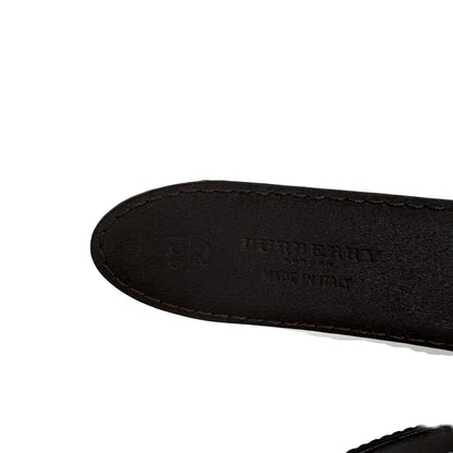 Pre-Owned Burberry Reversable Leather Belt 105 (Black/Brown)