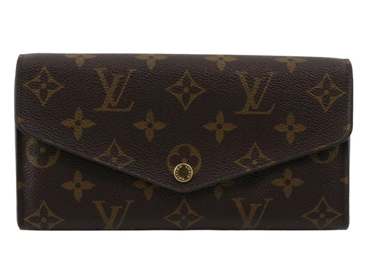 Pre-Owned Louis Vuitton Sarah Monogram Classic Long Wallet w Initials LOU.S.1150
