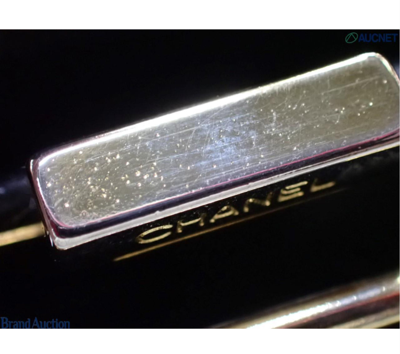 Pre-Owned Chanel Coco Mark Kiss Lock Long Wallet Caviar Leather (Black) 3 Series CHA.S.1010