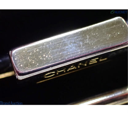 Pre-Owned Chanel Coco Mark Kiss Lock Long Wallet Caviar Leather (Black) 3 Series CHA.S.1010