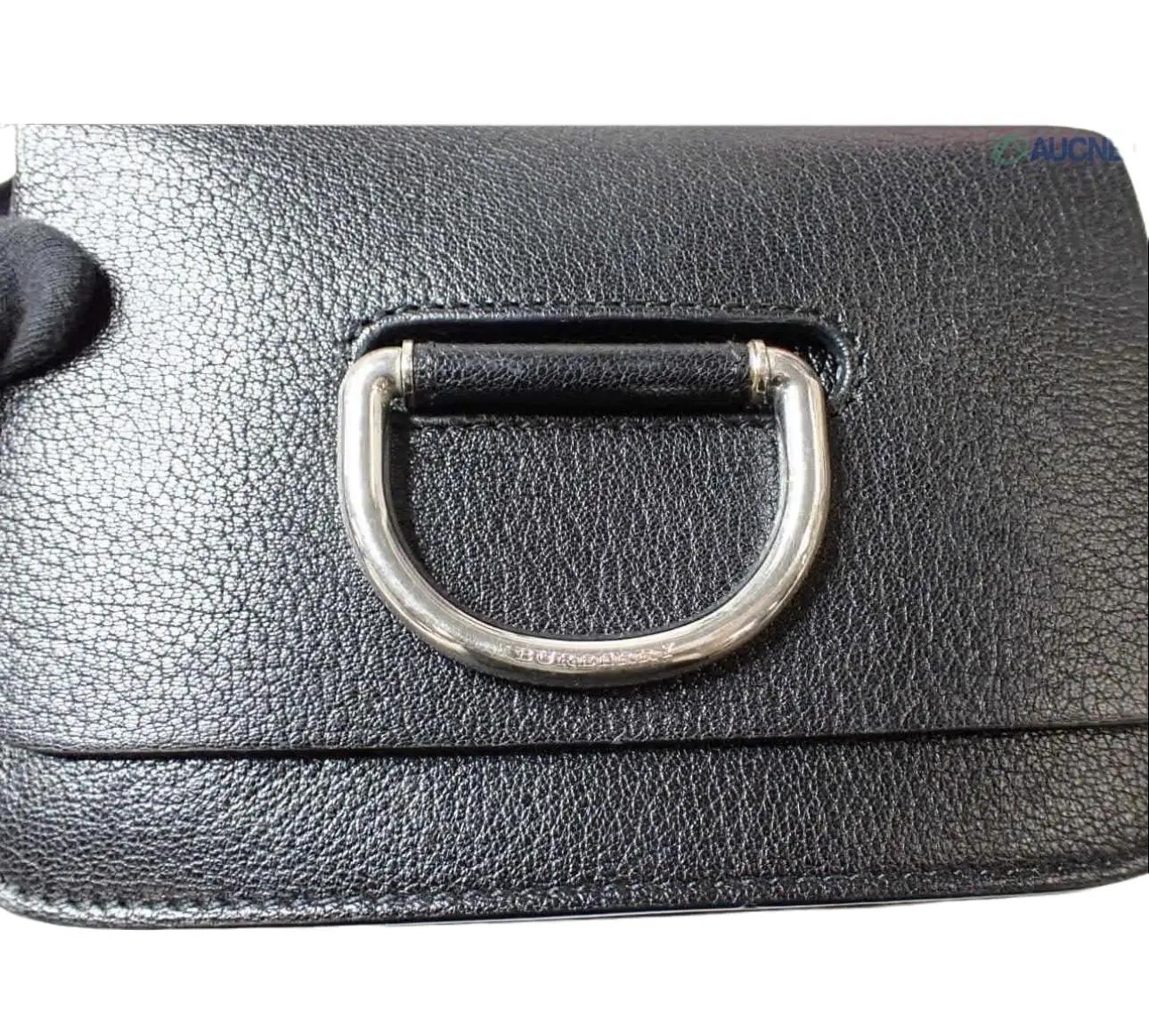 Pre-Owned Burberry D-Ring Leather Crossbody Bag (Black) BUR.B.1039