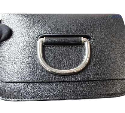 Pre-Owned Burberry D-Ring Leather Crossbody Bag (Black) BUR.B.1039
