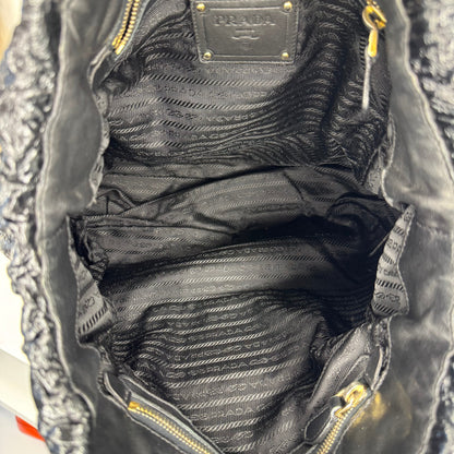 Pre-Owned Prada Gaufre Large Gathered Patent Leather Tote Bag PRA.B.1013