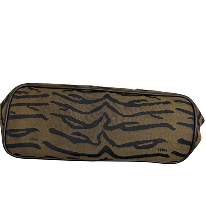 Pre-Owned Fendi Small Tiger Print Tote FEN.B.1004