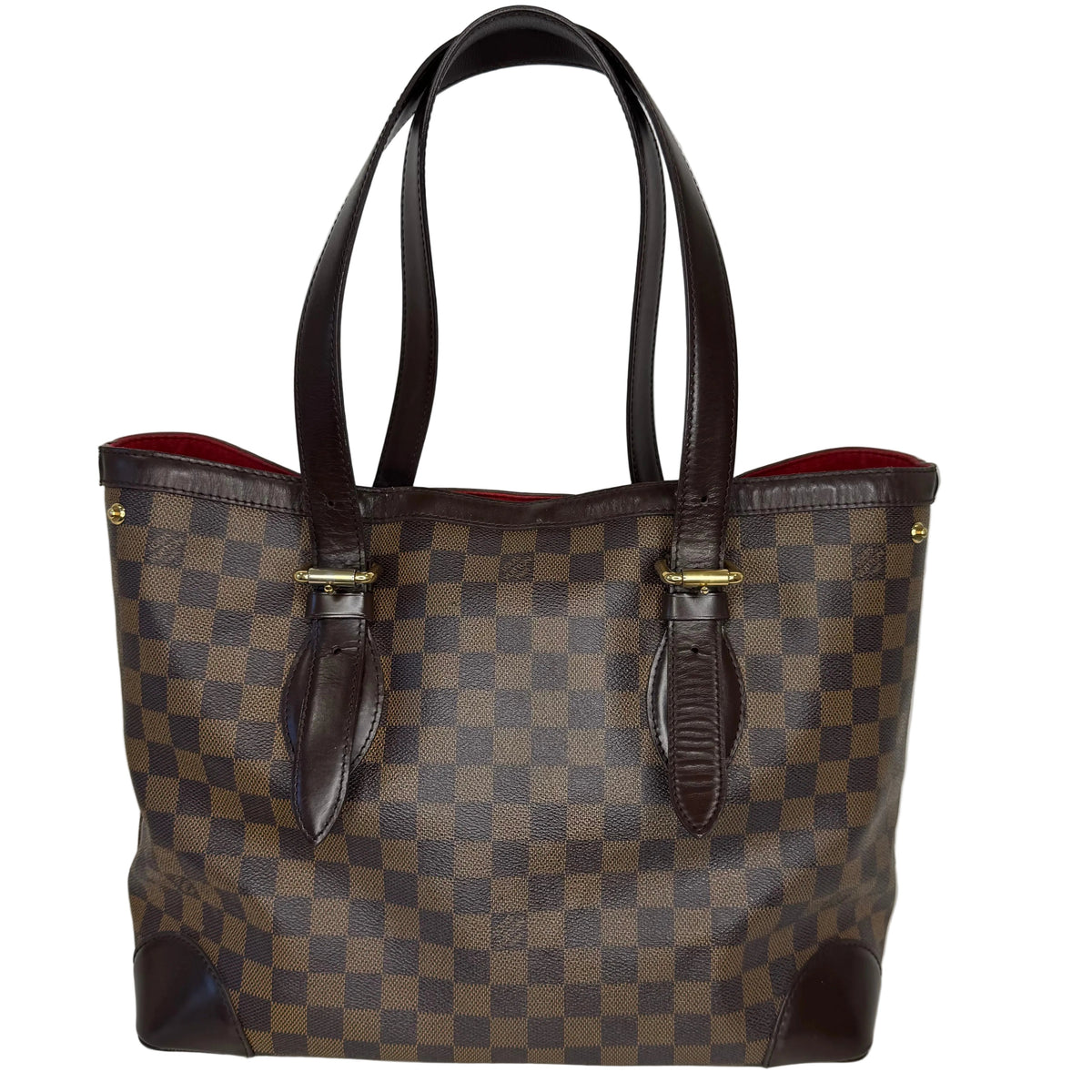 Pre-Owned Louis Vuitton Hampstead MM Damier Ebene Coated Canvas Tote LOU.B.1165