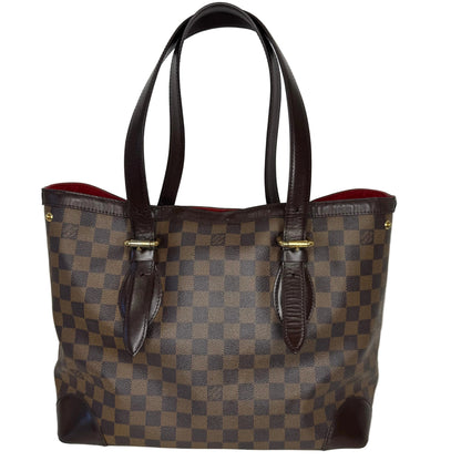 Pre-Owned Louis Vuitton Hampstead MM Damier Ebene Coated Canvas Tote LOU.B.1165