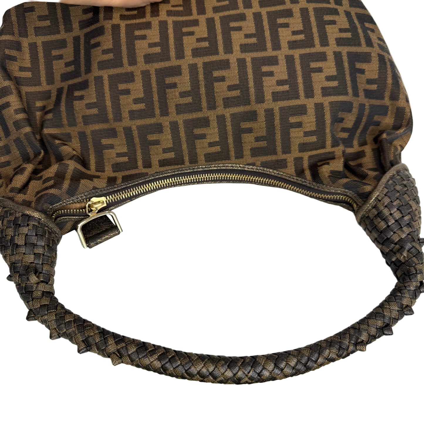 Pre-Owned Fendi Vintage Spy Canvas Hobo FEN.B.1005