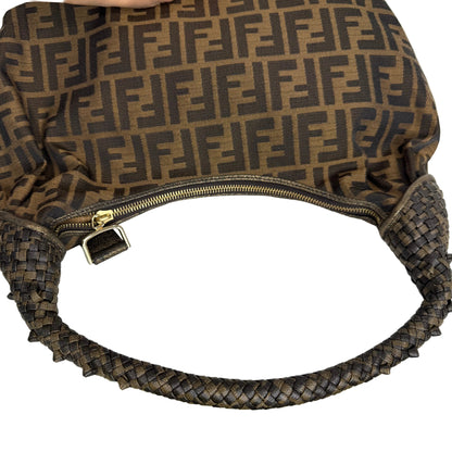 Pre-Owned Fendi Vintage Spy Canvas Hobo FEN.B.1005