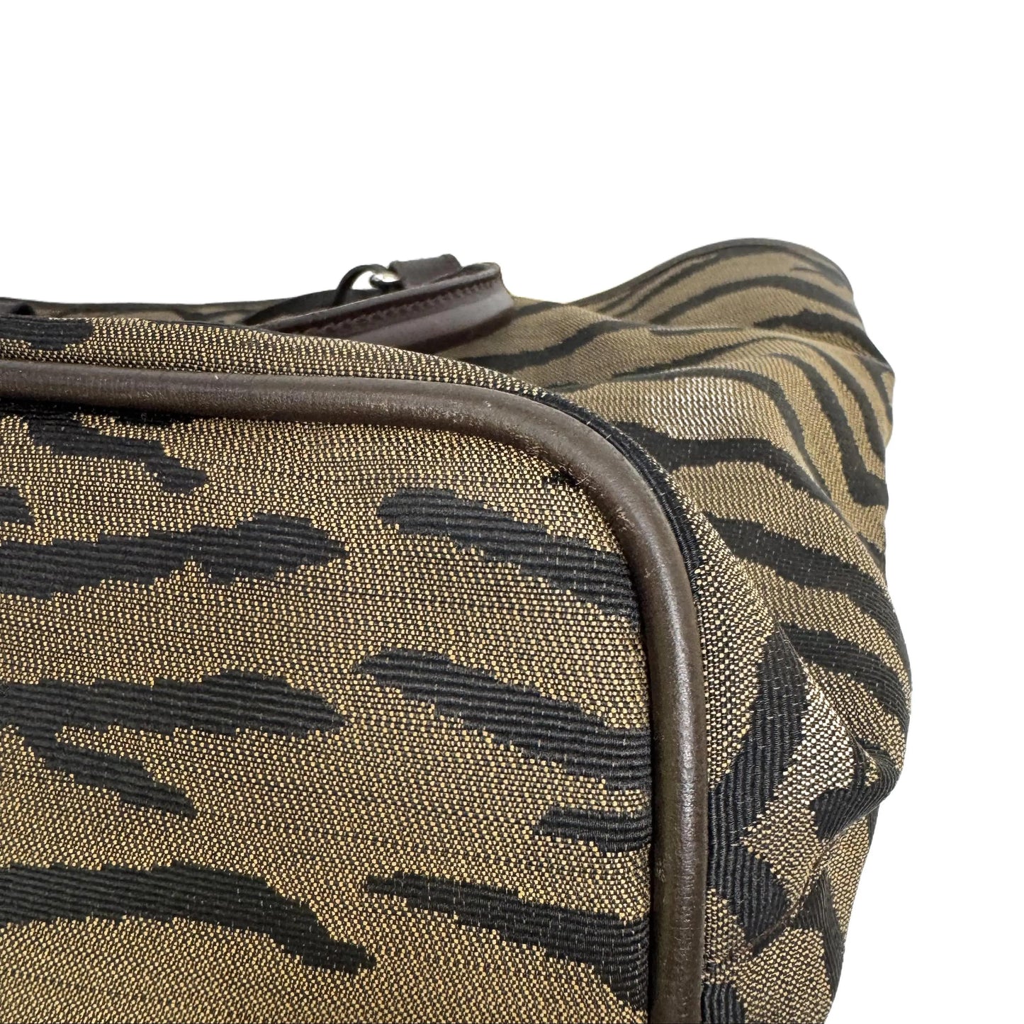 Pre-Owned Fendi Small Tiger Print Tote FEN.B.1004