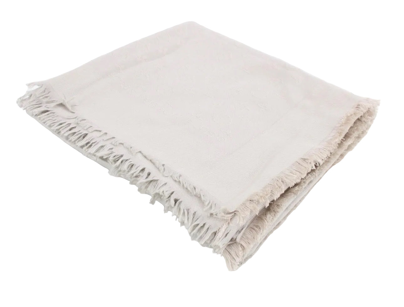 Pre-Owned Louis Vuitton Monogram Blanket Shawl (Greige) LOU.A.1032