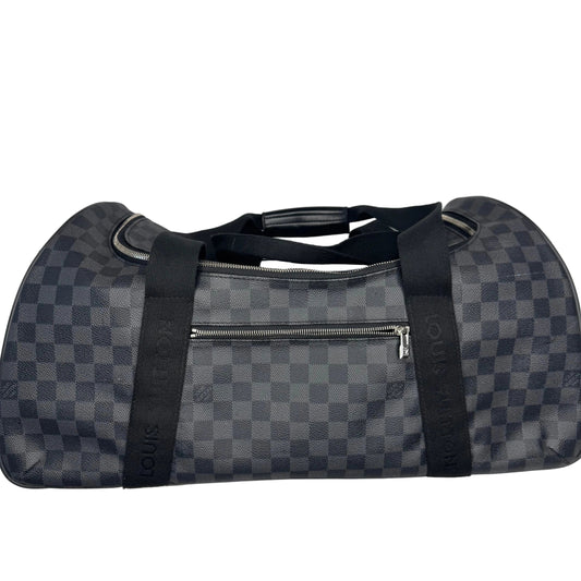 Pre-Owned Louis Vuitton Horizon Soft Duffle 55 Damier Graphite LOU.T.1044