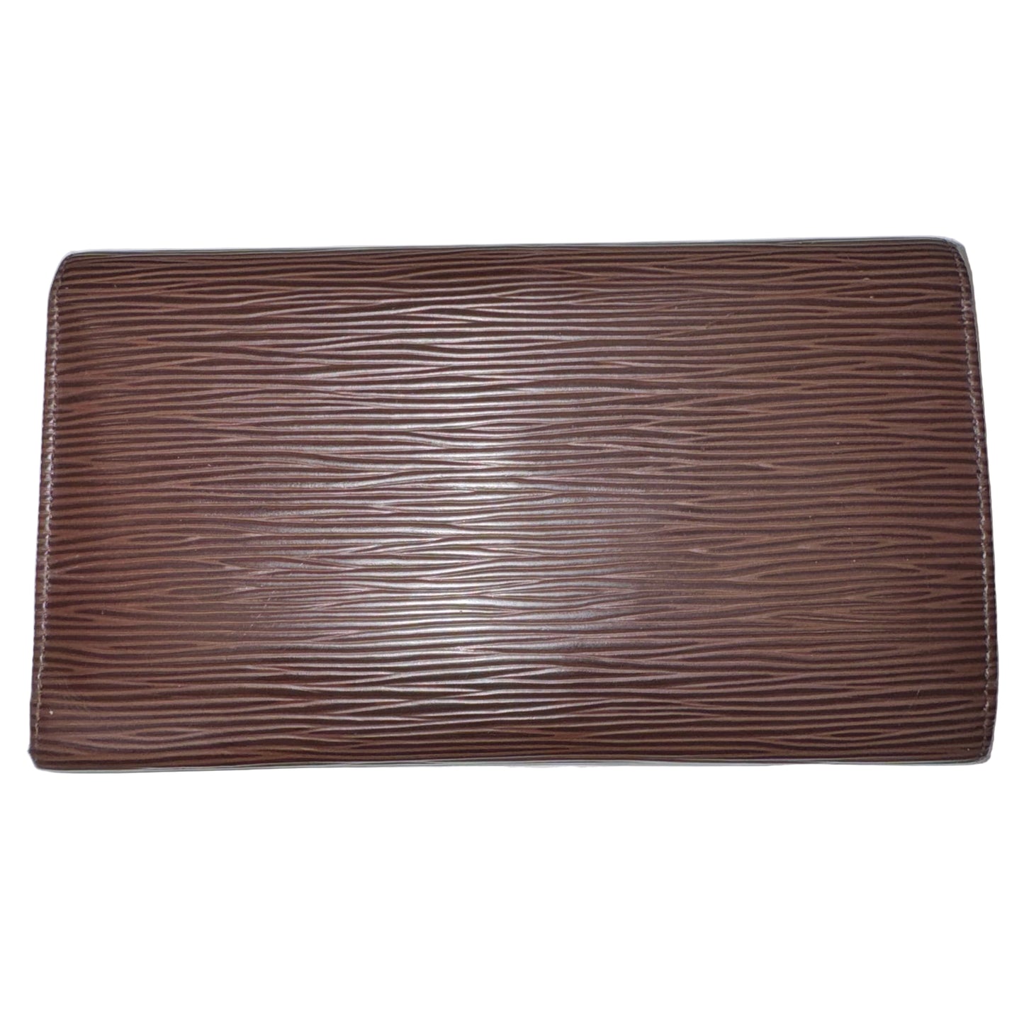 Pre-Owned Louis Vuitton Epi Leather Continental Wallet (Brown)