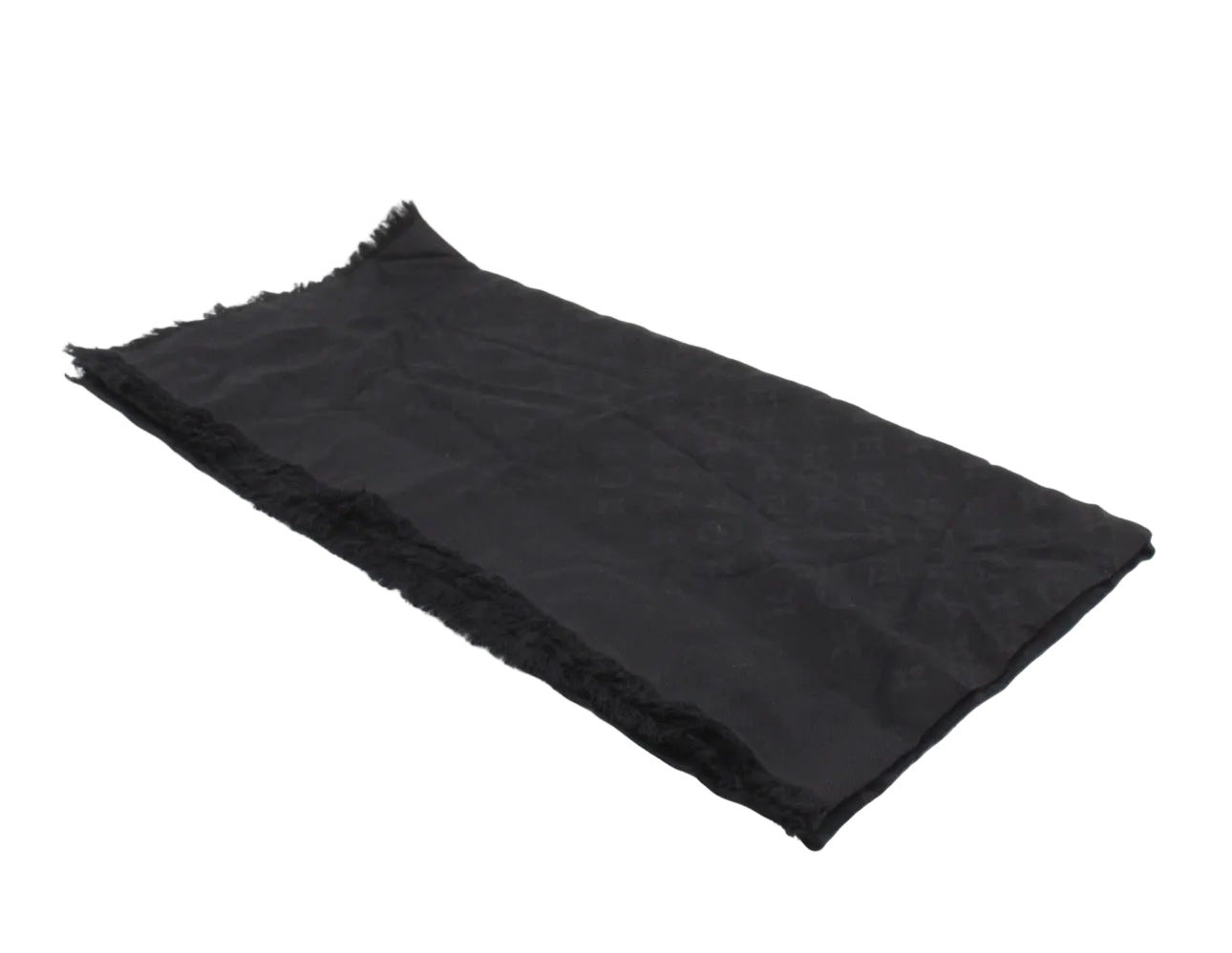 Pre-Owned Louis Vuitton Monogram Blanket Shawl (Black) LOU.A.1014